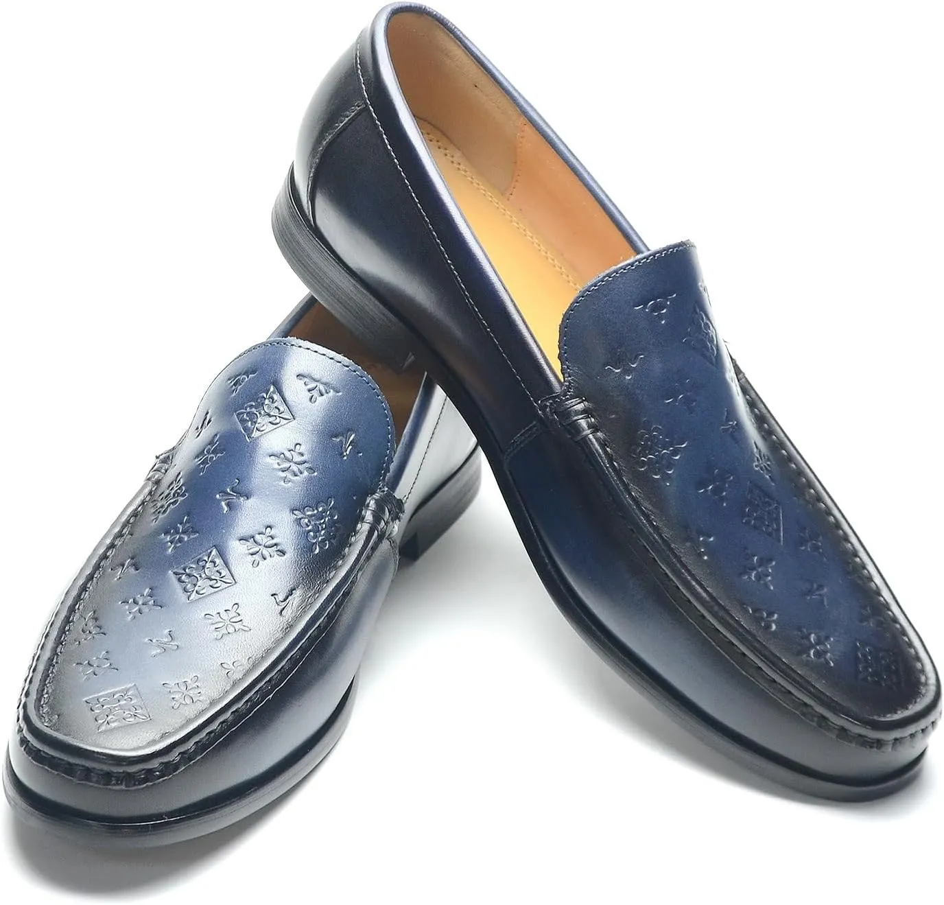 Genuine Leather Men's Oxford Shoes Wingtip Dress Shoes for Men Arch Support Non-Slip Sole Business Formal Occasions
