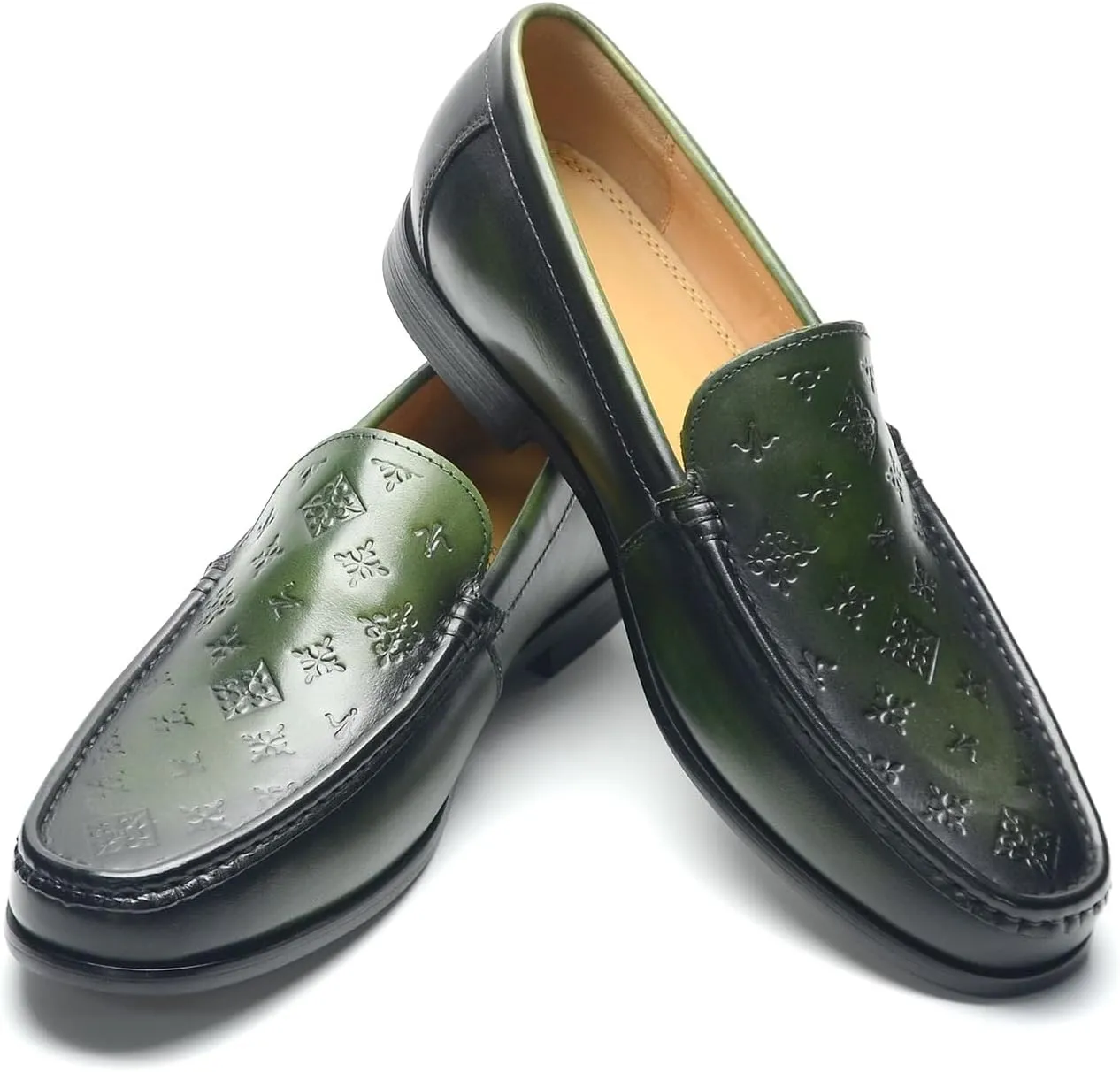 Genuine Leather Men's Oxford Shoes Wingtip Dress Shoes for Men Arch Support Non-Slip Sole Business Formal Occasions