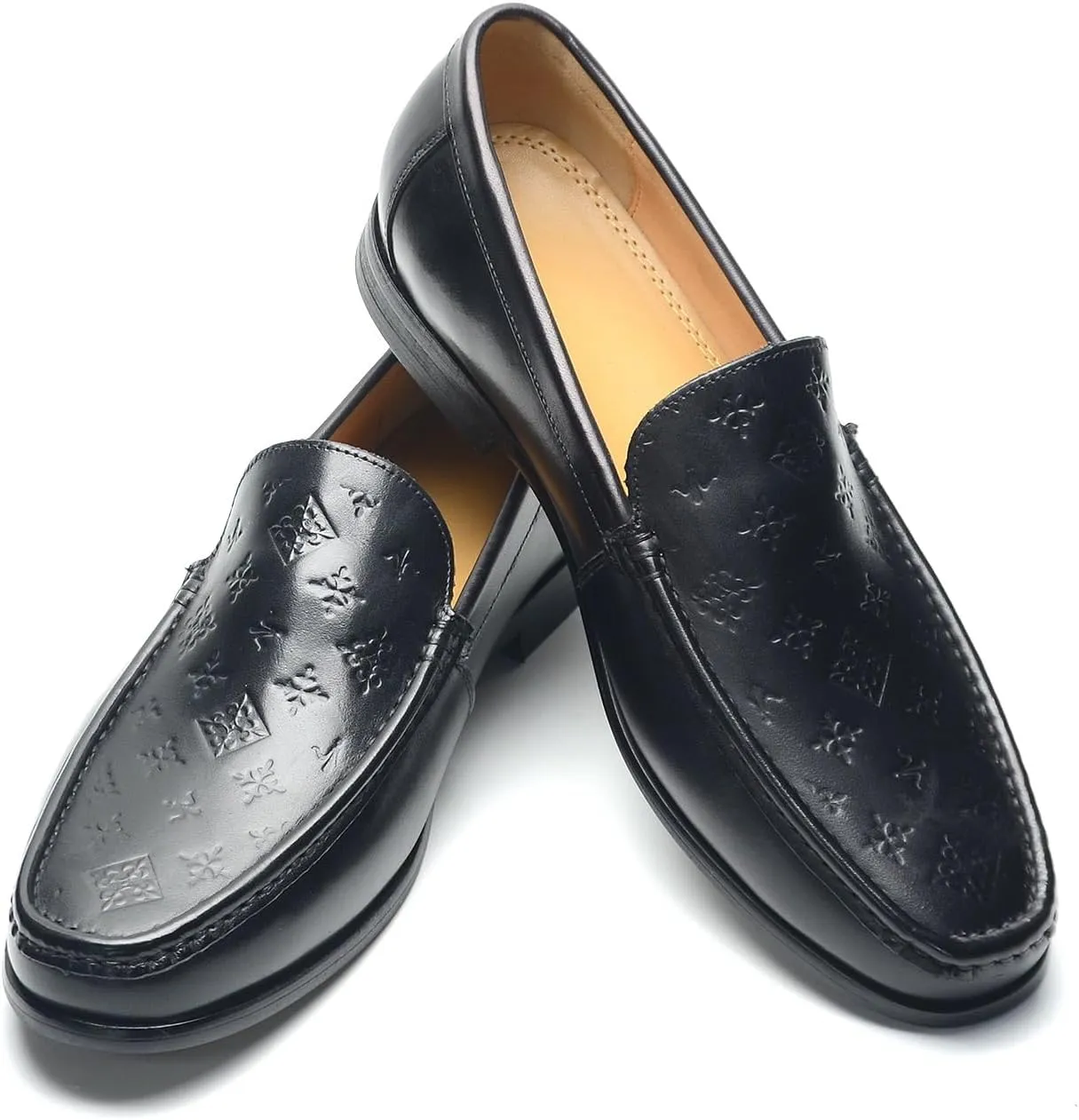 Genuine Leather Men's Oxford Shoes Wingtip Dress Shoes for Men Arch Support Non-Slip Sole Business Formal Occasions