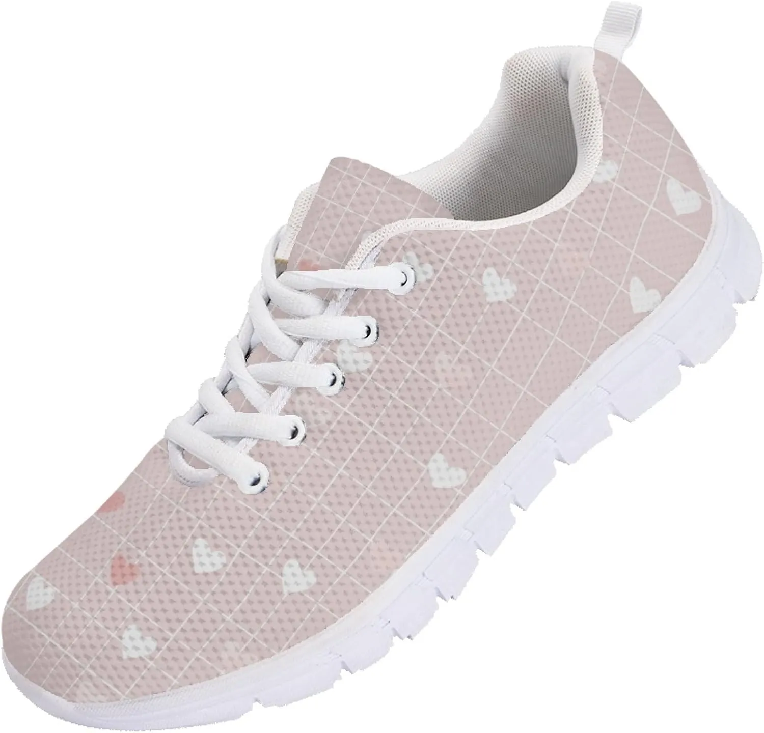 Girls Sports Trainer Running Shoes Womens Causal Travel Running Sneaker Walking Low Heel Lace up Breathable Flexible