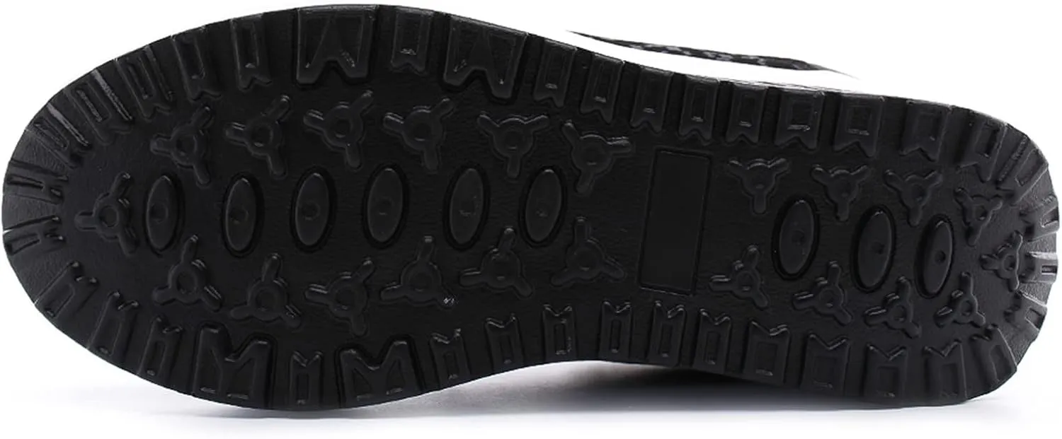 High Top Sneakers for Women Wide Width Walking Shoes for Women with Arch Support and Comfort Wide Nurses Tennis Shoes for Women Comfortable Non Slip All Black Womens Running Shoes Slip On Sneakers
