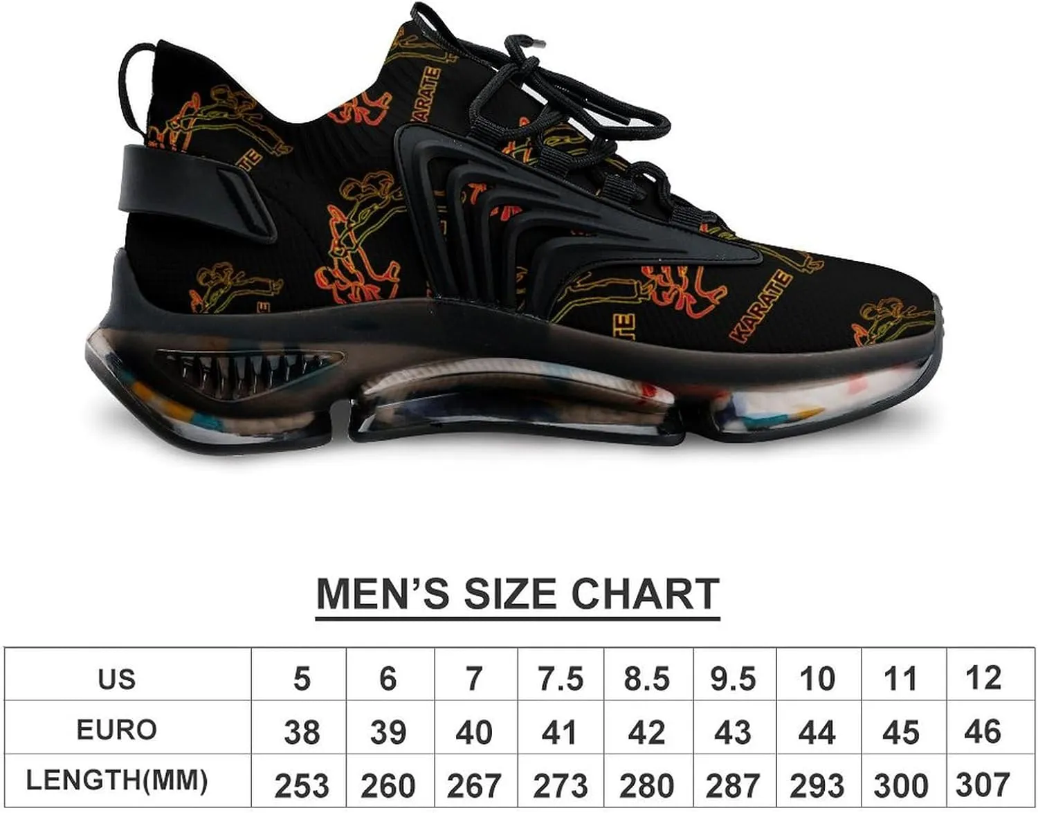 Karate Men's Running Shoes Lightweight Walking Shoe Breathable Sneaker