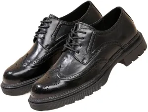 Leather Business Brogue Handmade Formal Oxfords Shoe for Men for Office Classic Business Party Shoes
