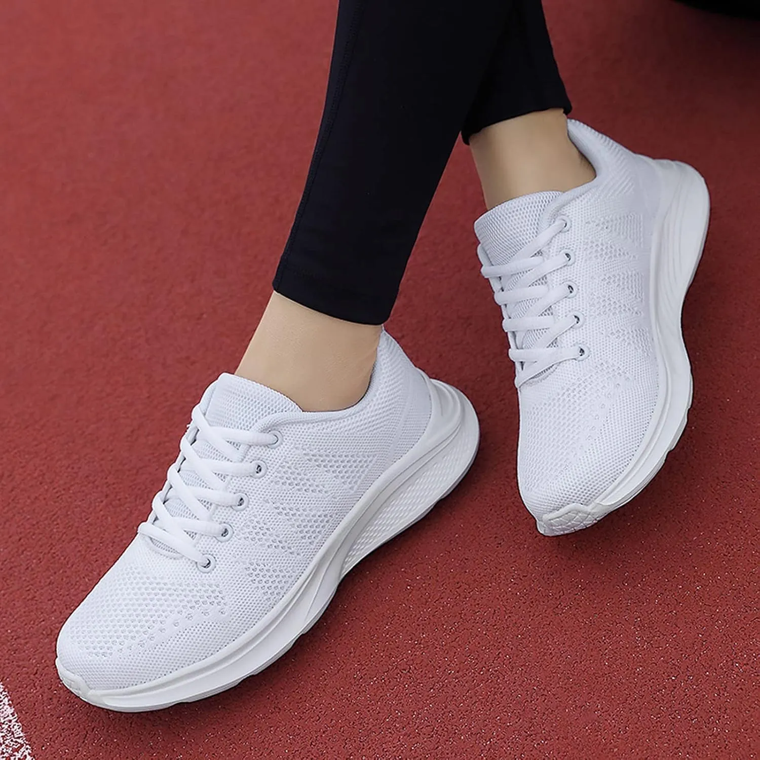 Lightweight Arch Support Sneakers for Men Breathable Elastic Fly Woven Mesh Sneaker Wide Walking Shoes for Men