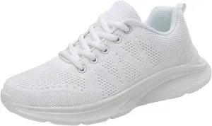 Lightweight Arch Support Sneakers for Men Breathable Elastic Fly Woven Mesh Sneaker Wide Walking Shoes for Men