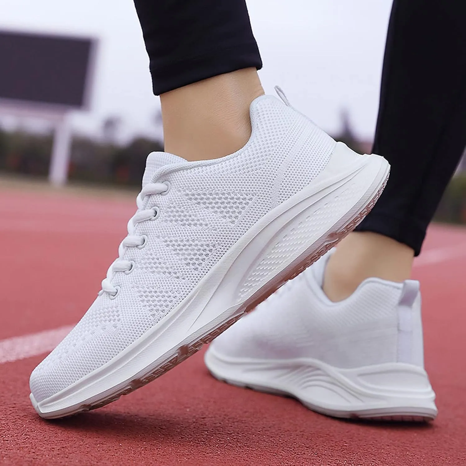 Lightweight Arch Support Sneakers for Men Breathable Elastic Fly Woven Mesh Sneaker Wide Walking Shoes for Men