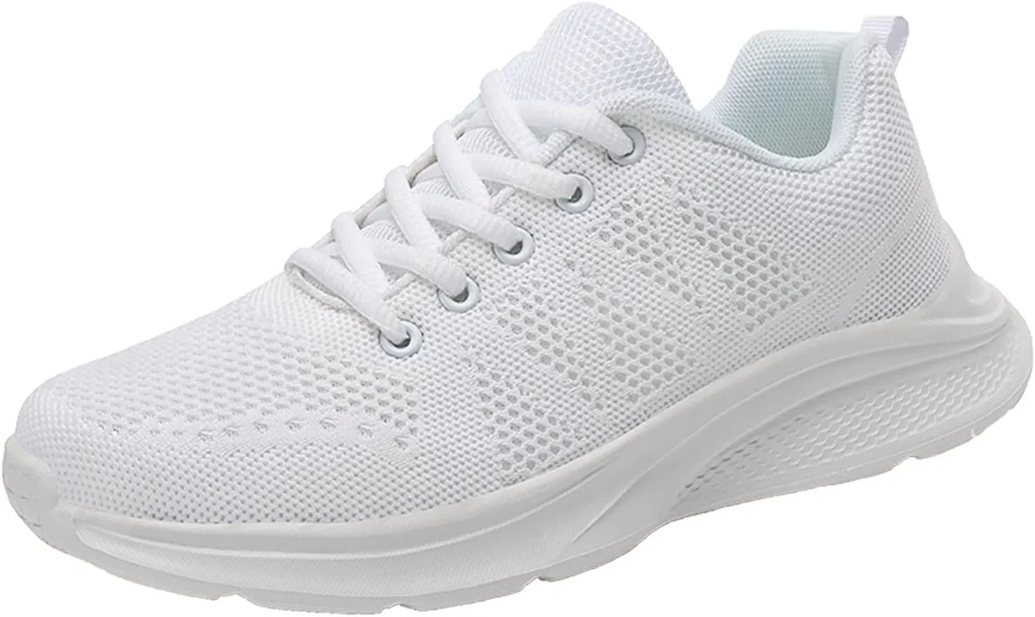 Lightweight Arch Support Sneakers for Men Breathable Elastic Fly Woven Mesh Sneaker Wide Walking Shoes for Men