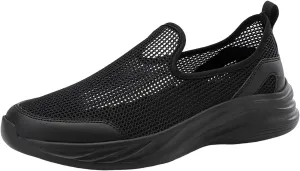 Lightweight Diabetic Shoes for Men Lightweight Breathable Walking Shoe Gym Tennis Soft Flat Soled Elderly Shoes