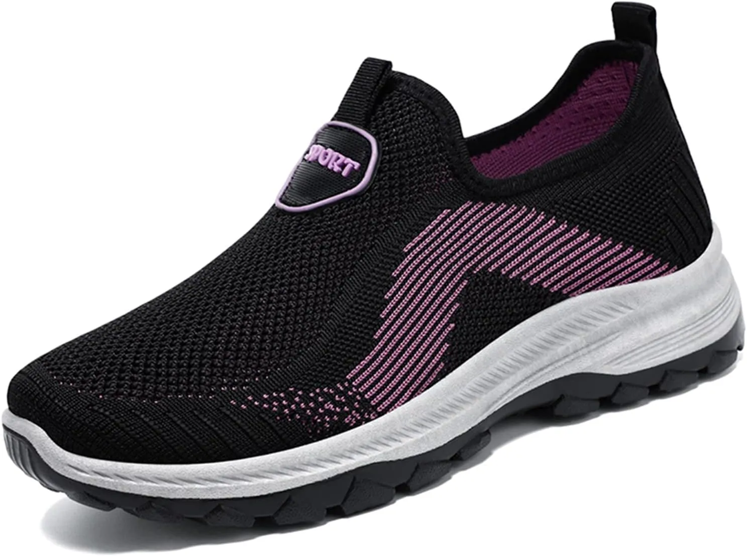 Lightweight Sneakers for Women Size 8 Wide Slip On Shoes Women Mule Sneakers Canvas Shoes for Women Platform Sneakers for Women Slip On Senior Womens Slip On Light Weight Walking Shoes