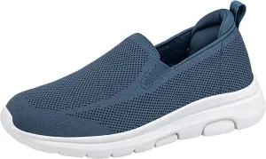 Lightweight Work Shoes for Men Lightweight Breathable Walking Shoe Gym Tennis Hook and Loop Orthopedic Sneakers