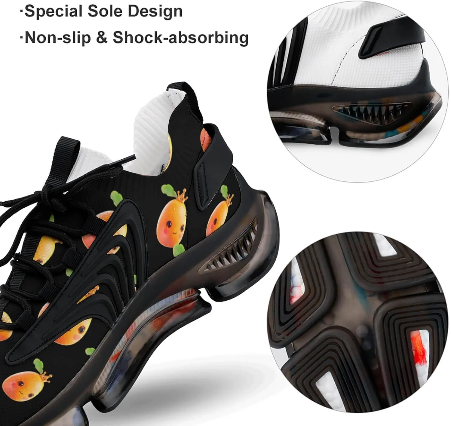 Mango Queen Men's Running Shoes Lightweight Walking Shoe Breathable Sneaker