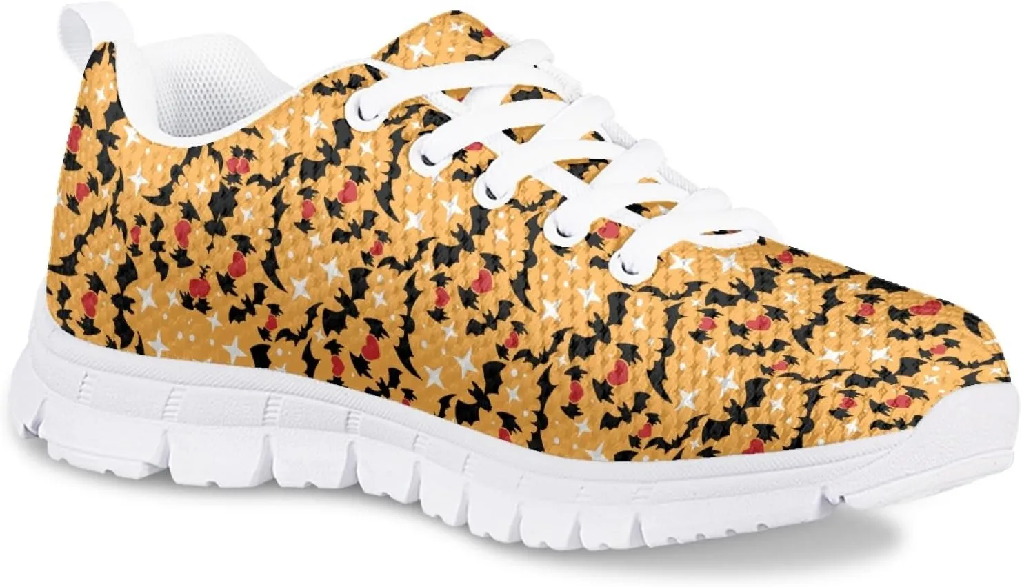 MARSVOVO Boys Girls Walking Shoes Non Slip Flexible Athletic Lightweight Breathable Printed Sneakers for Kids Black White Sole Most Comfortable Classic Casual Fashion Sports Kids Running Shoes
