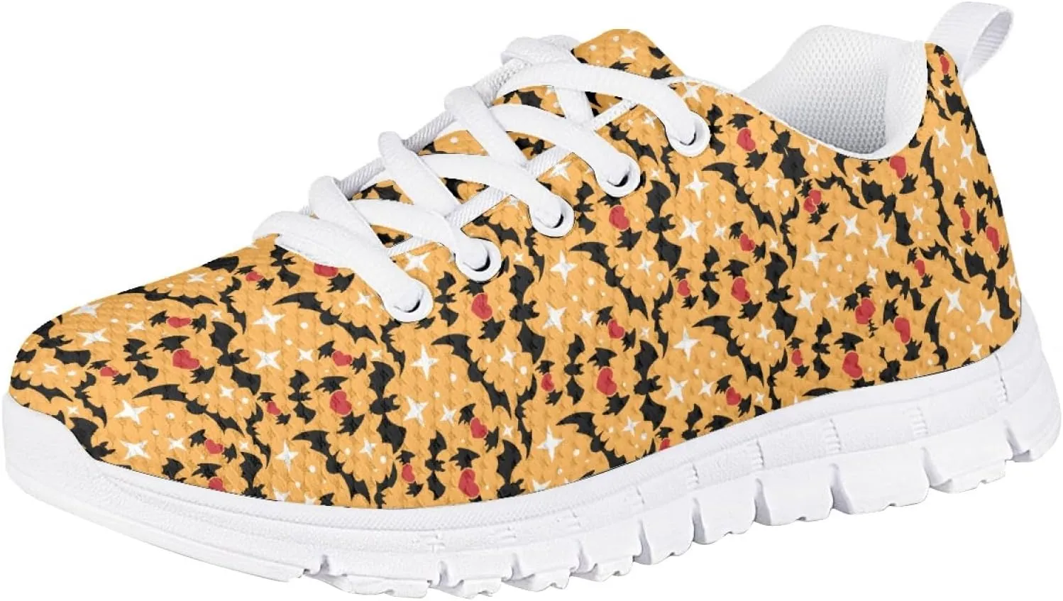 MARSVOVO Boys Girls Walking Shoes Non Slip Flexible Athletic Lightweight Breathable Printed Sneakers for Kids Black White Sole Most Comfortable Classic Casual Fashion Sports Kids Running Shoes