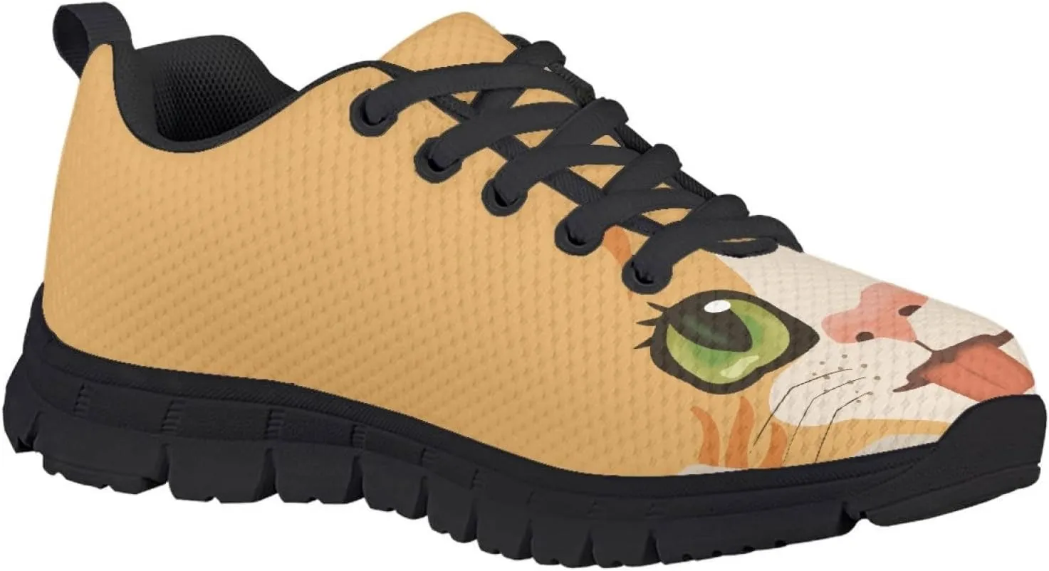 MARSVOVO Boys Girls Walking Shoes Non Slip Flexible Athletic Lightweight Breathable Printed Sneakers for Kids Black White Sole Most Comfortable Classic Casual Fashion Sports Kids Running Shoes