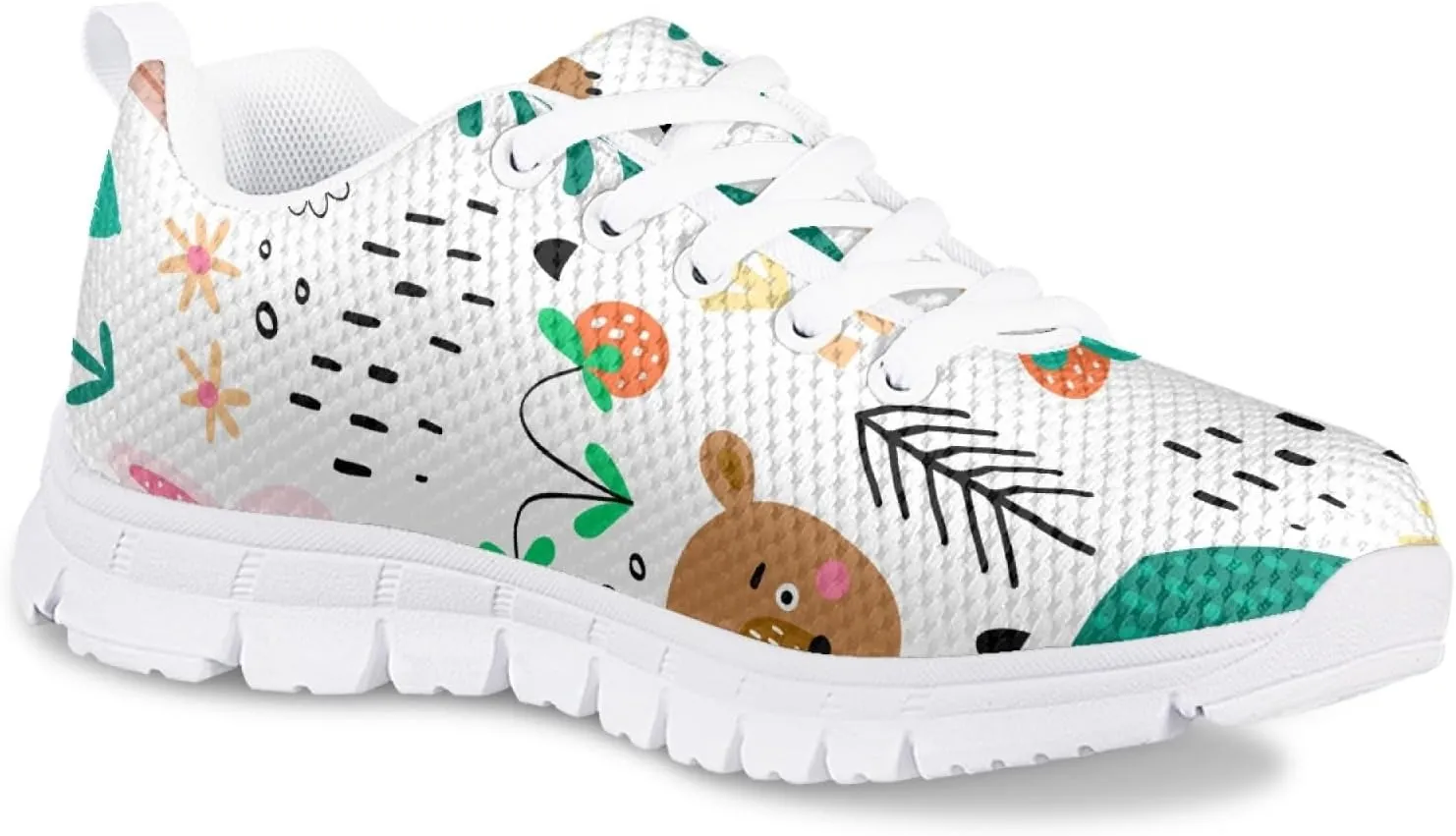 MARSVOVO School Shoes for Boys Girls Lace-up Lightweight Breathable Athletic Flexible Walking Shoes for Kids Most Comfortable Casual Classic Fashion Playing Sports Shoes
