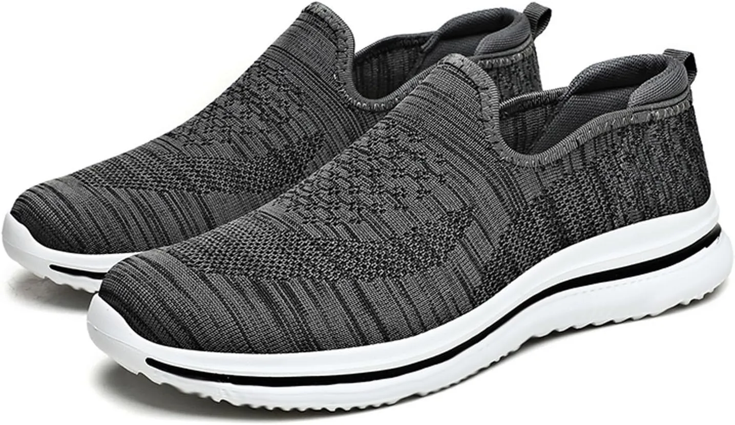 Memory Foam Versatile Shoes for Men Lightweight Breathable Walking Shoe Gym Tennis Lightweight Minimalist Shoes