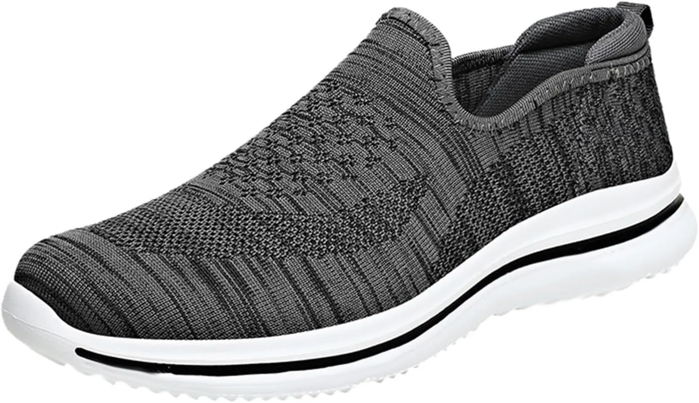 Memory Foam Versatile Shoes for Men Lightweight Breathable Walking Shoe Gym Tennis Lightweight Minimalist Shoes