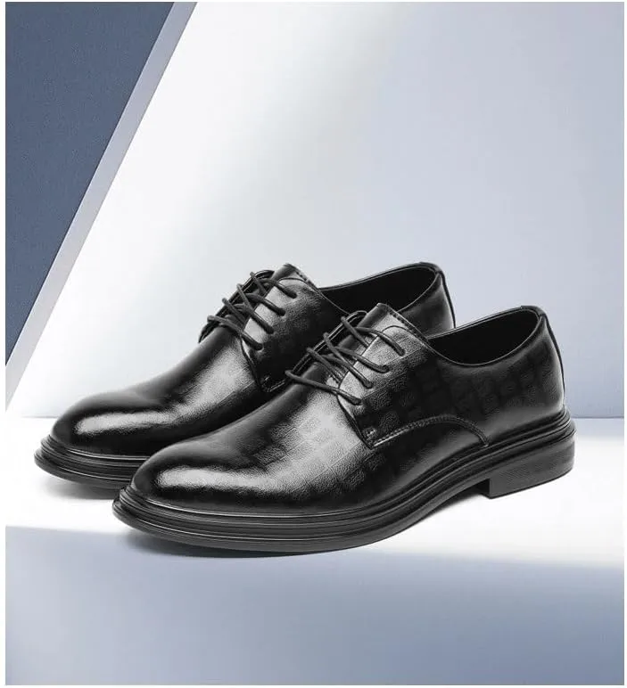 Men Classic Patent Leather Shoes Fashion Breathable Prom Business for Men's Outdoor Activities