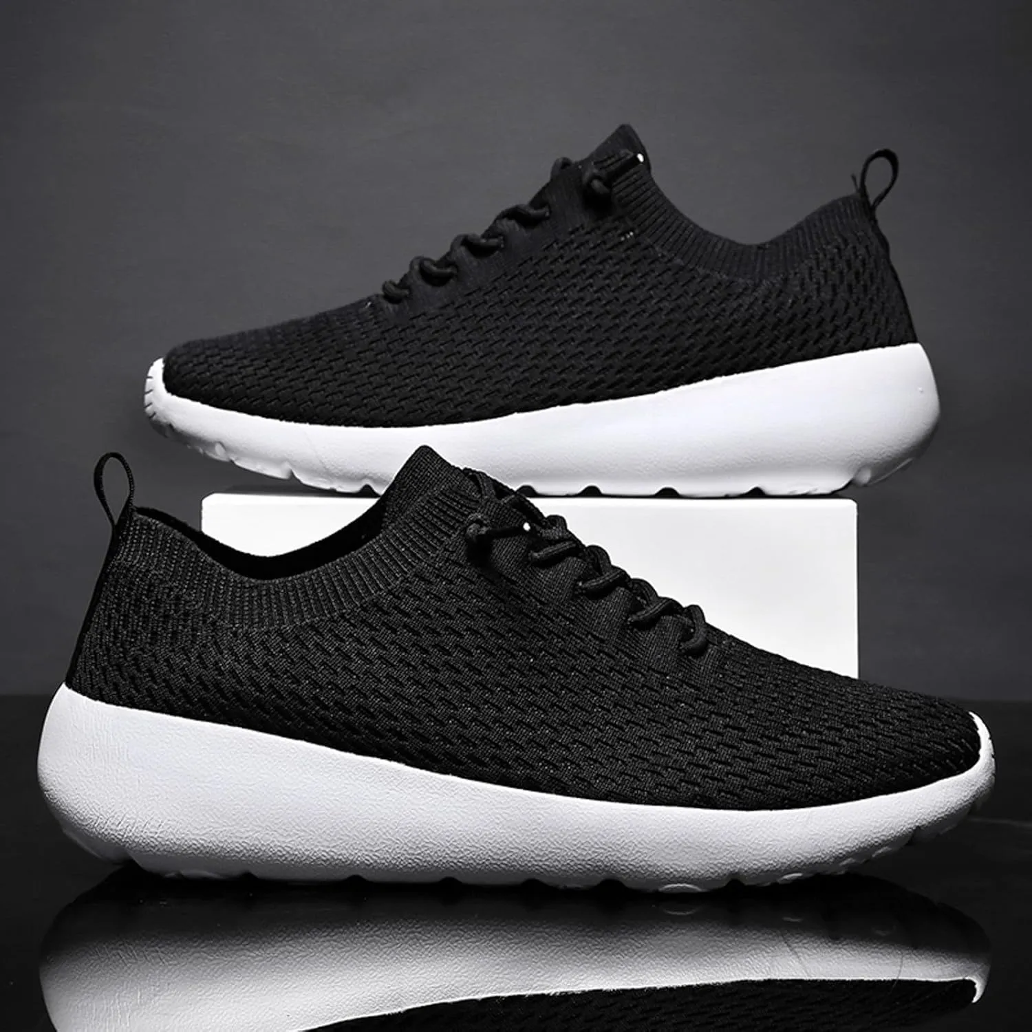 Men Sports Shoes Fashion New Pattern Simple Solid Color Couple Comfortable Soft Sole Mesh No Show Sneaker Socks Men