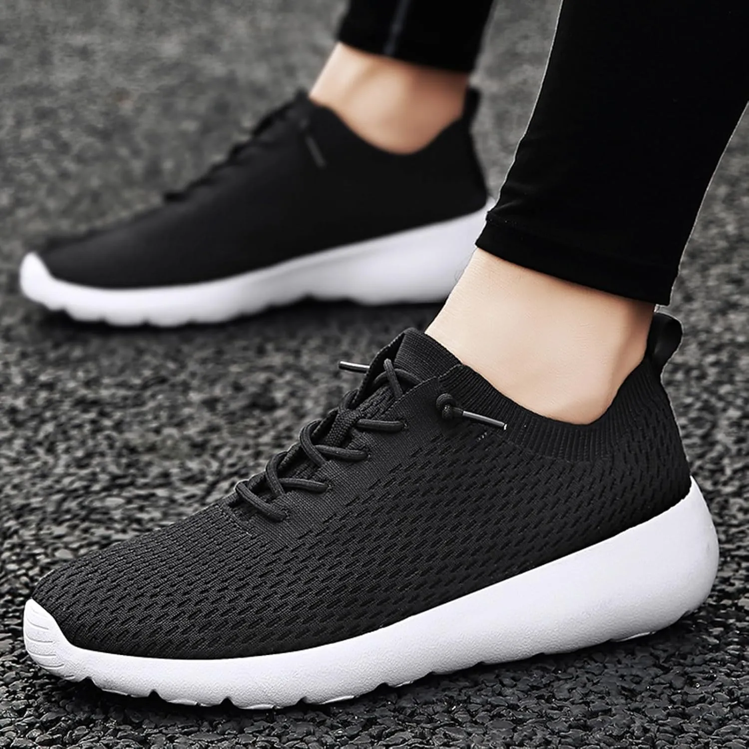 Men Sports Shoes Fashion New Pattern Simple Solid Color Couple Comfortable Soft Sole Mesh No Show Sneaker Socks Men