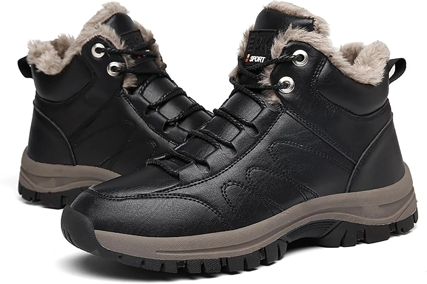 Men Work Boots Composite Toe Hiking Sneakers Ankle Booties Womens Working Shoes Non-Slip Platform Shoes Composite Toe Botas Hike Grounded Footwear