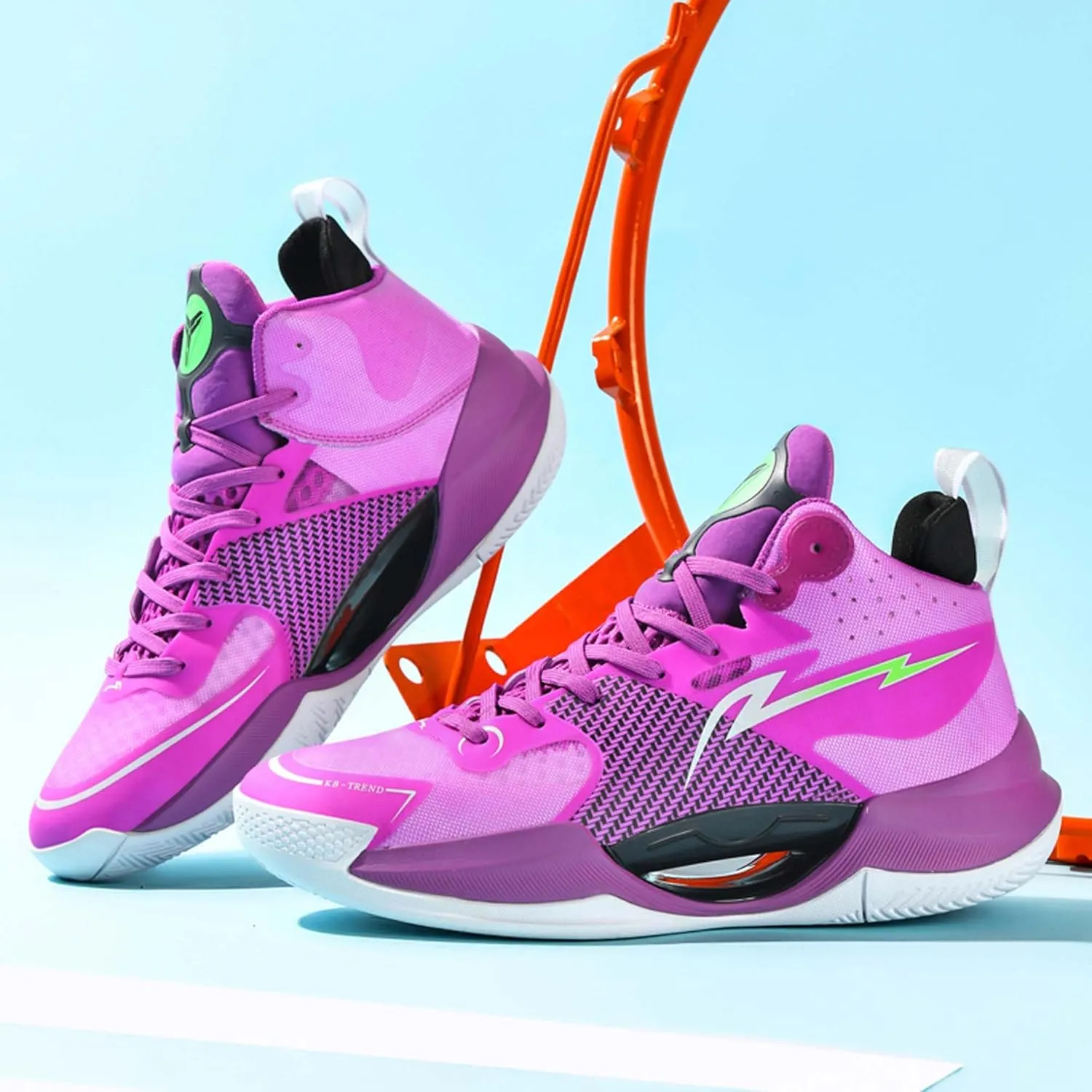 Men's and Women's Basketball Shoes Fashion Sneakers Non-Slip Running Shoes Breathable Training Tennis Shoes Street Personalized Basketball Sneakers Casual Walking Shoes