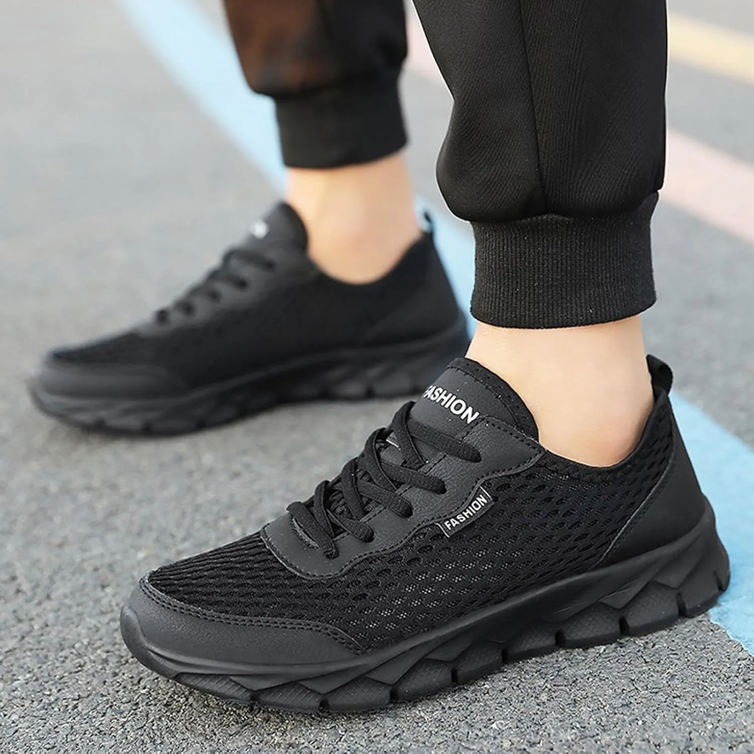 Men's Arch Support Walking Shoes Comfortable Breathable Stretch Canvas Slip On Sneaker Casual Stretch Sneaker