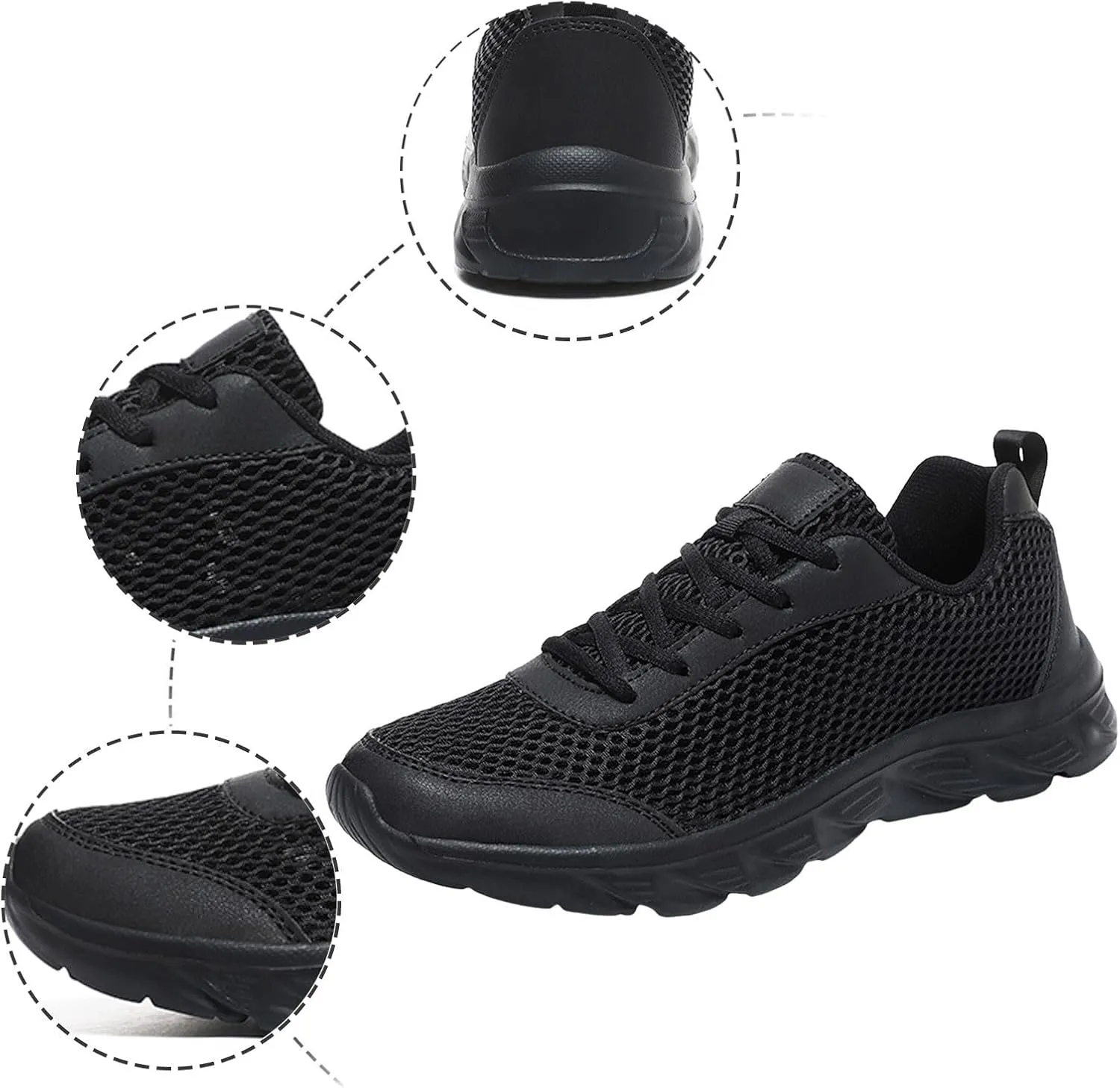 Men's Arch Support Walking Shoes Comfortable Lightweight Casual Walking Shoe Men's Stylish Lightweight Sneakers