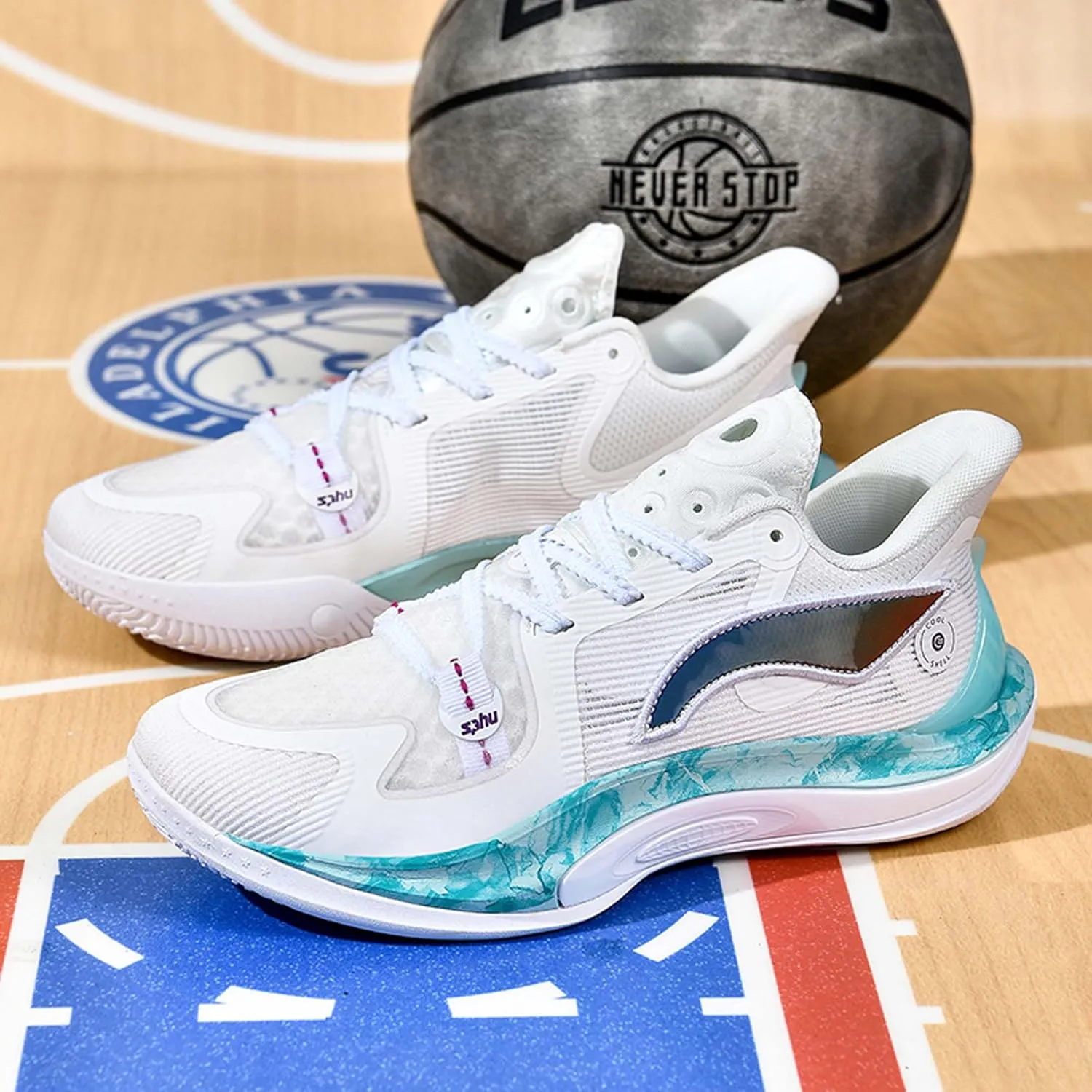 Men's Basketball Shoes Breathable Mesh Sports Running Outdoor Training Athletic Shoes Non-Slip Cushioning Fitness Tennis Shoes Comfortable Casual Walking Sports Men's Shoes