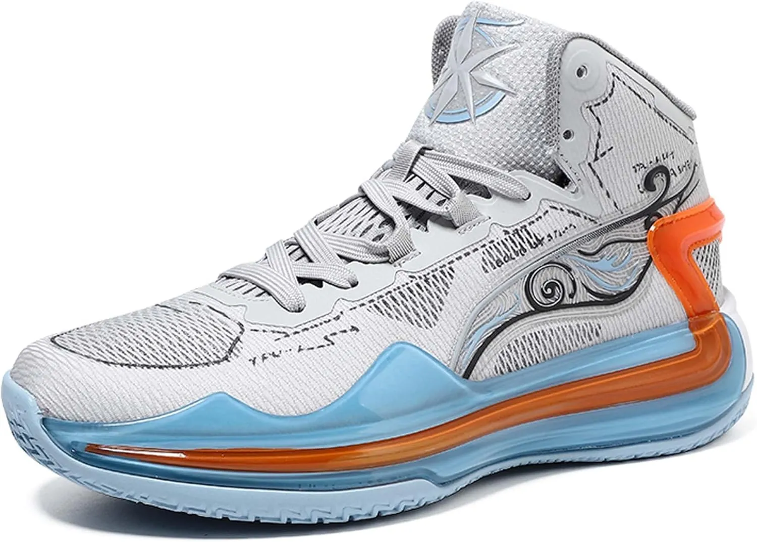 Men's Basketball Shoes Teenagers Fashion Comfortable Sneakers Women's Tennis Fitness Training Casual Sneakers Outdoor Casual Walking High Top Sneakers Outdoor Running Basketball Sports