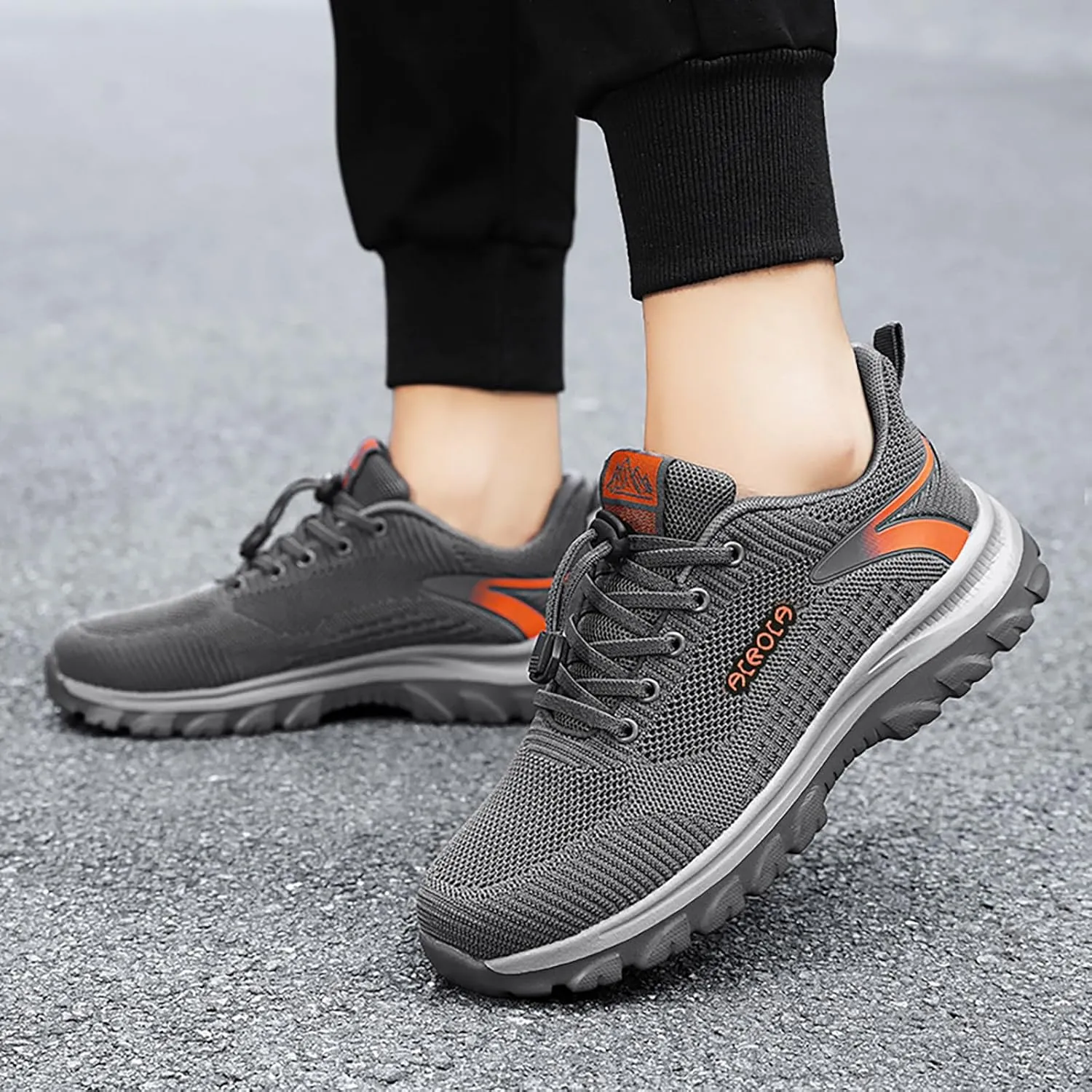Men's Breathable Barefoot Shoes Comfortable Lightweight Casual Walking Shoe Arch Support Walking Shoes for Men