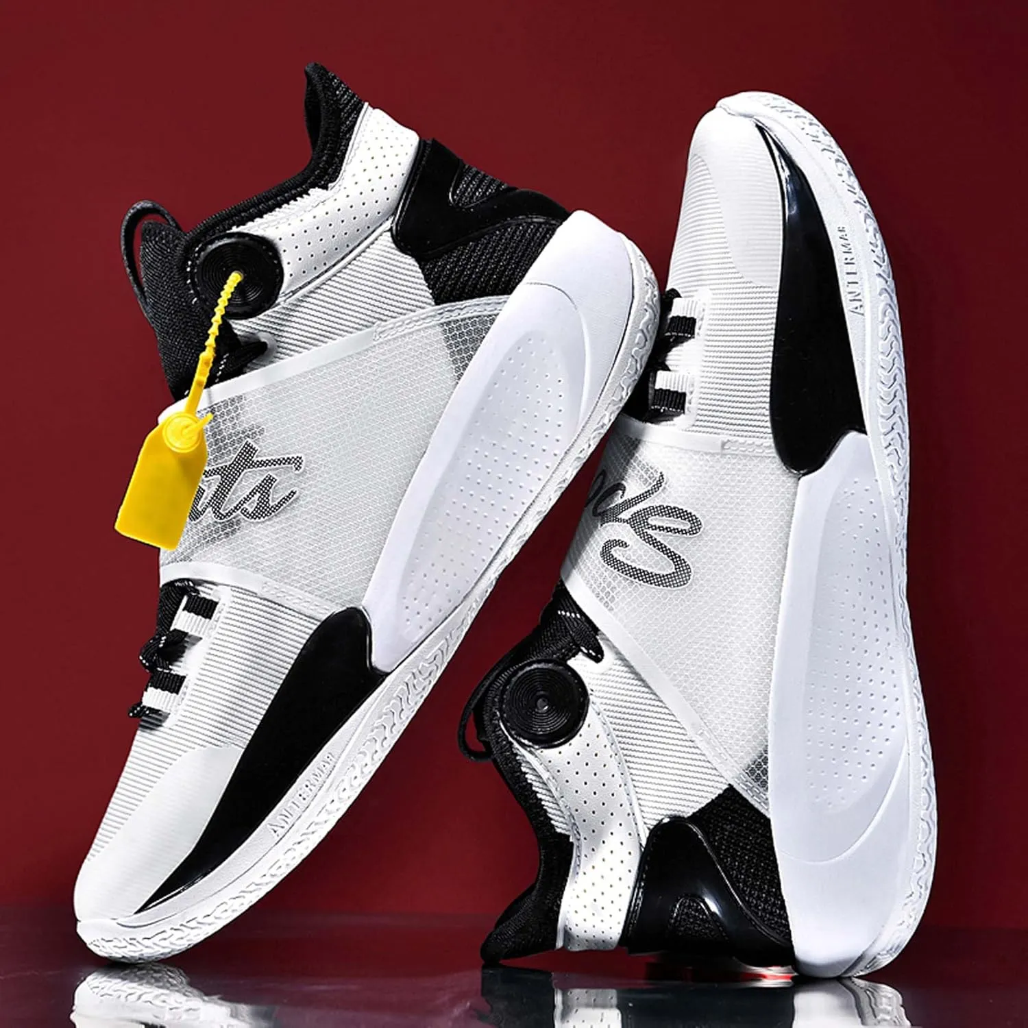 Men's Breathable Basketball Shoes Fashion Running Sneakers Outdoor Fashion Sneakers Non-Slip Rebound Trainers
