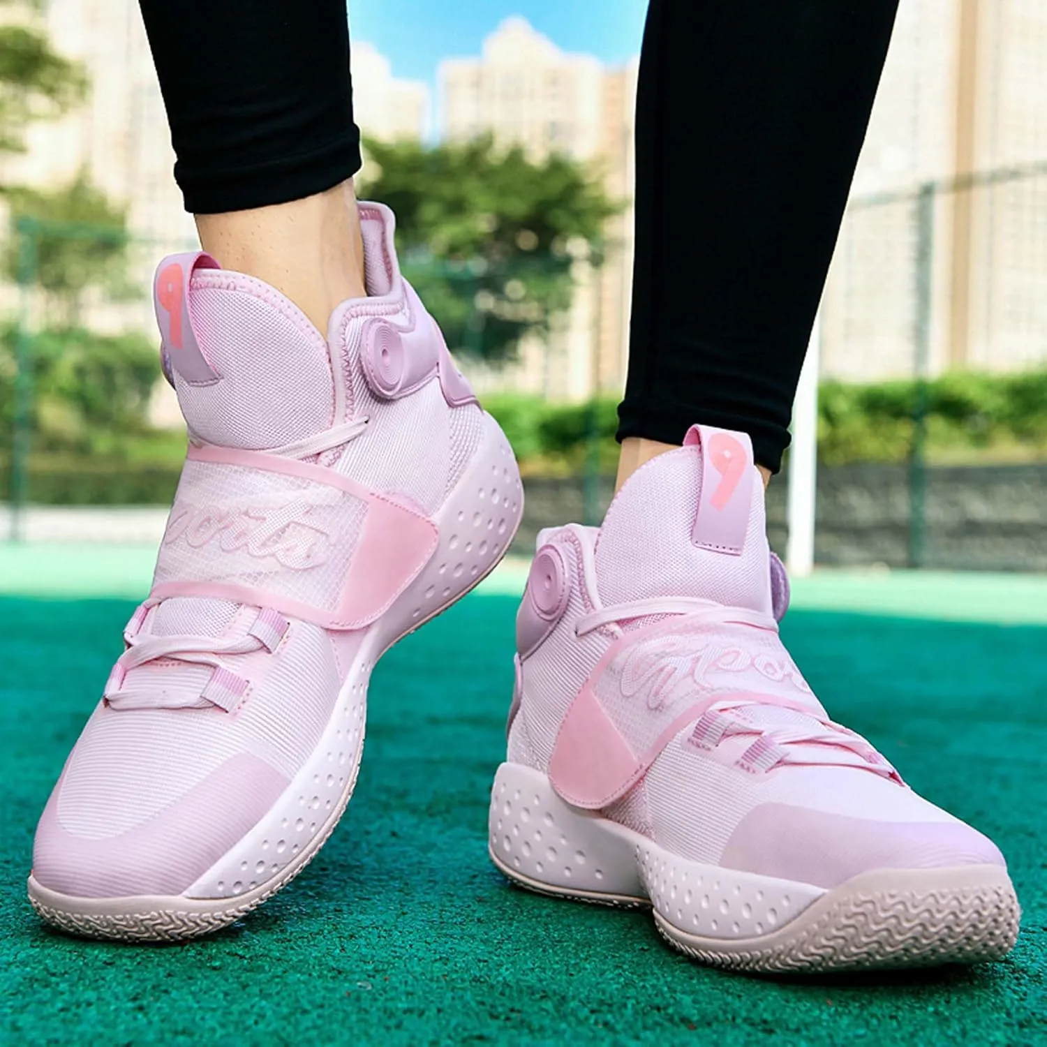 Men's Breathable Basketball Shoes Fashion Running Sneakers Outdoor Fashion Sneakers Non-Slip Rebound Trainers