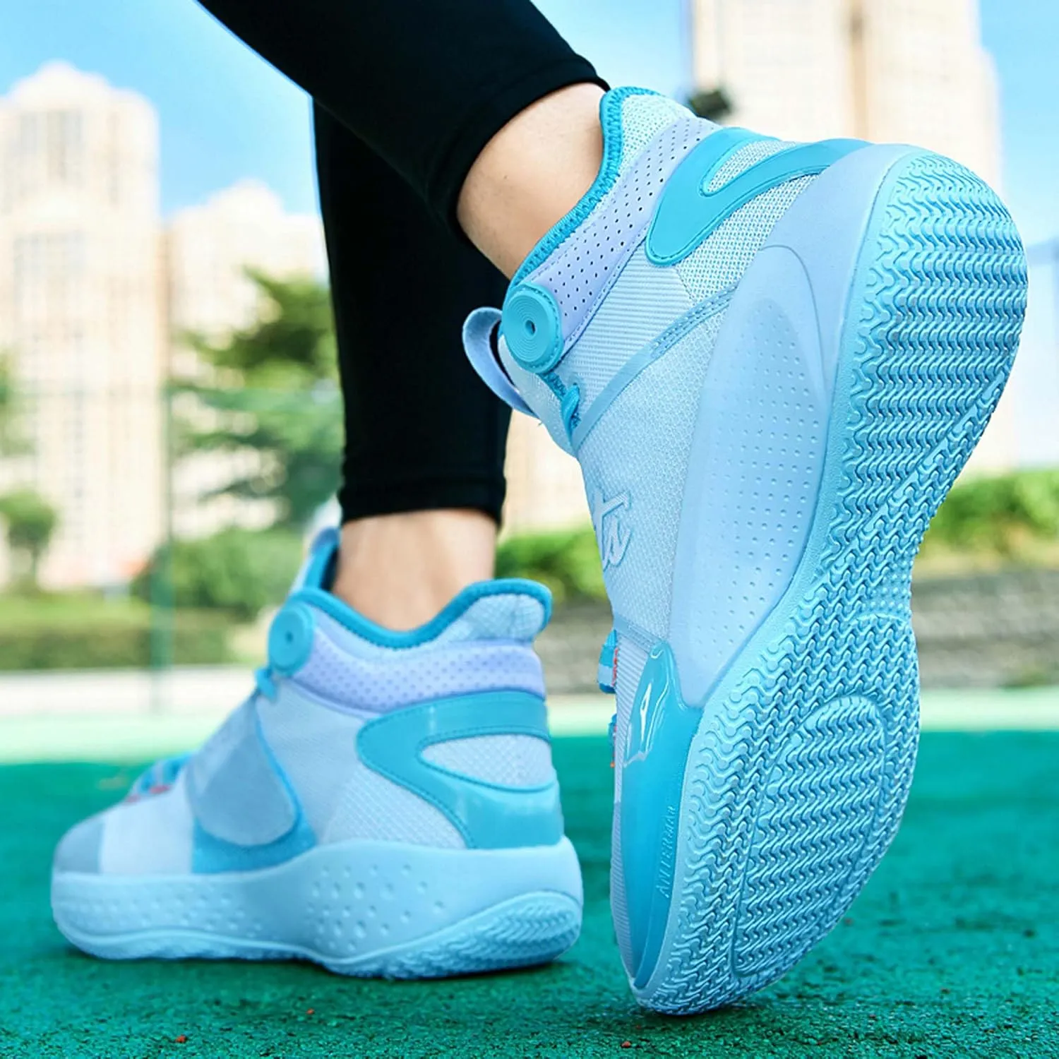 Men's Breathable Basketball Shoes Fashion Running Sneakers Outdoor Fashion Sneakers Non-Slip Rebound Trainers