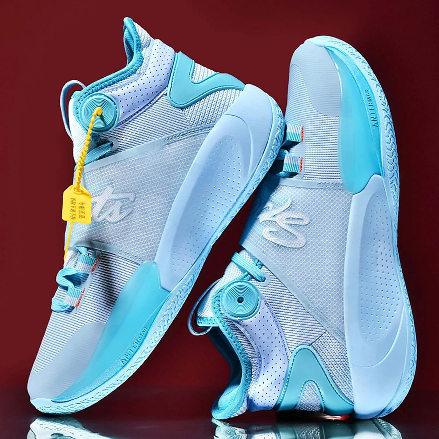 Men's Breathable Basketball Shoes Fashion Running Sneakers Outdoor Fashion Sneakers Non-Slip Rebound Trainers