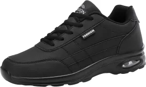 Mens Breathable Lace Up Running Shoes Breathable and Light Outdoor Comfy Walking Shoe Comfortable Stretch Shoes