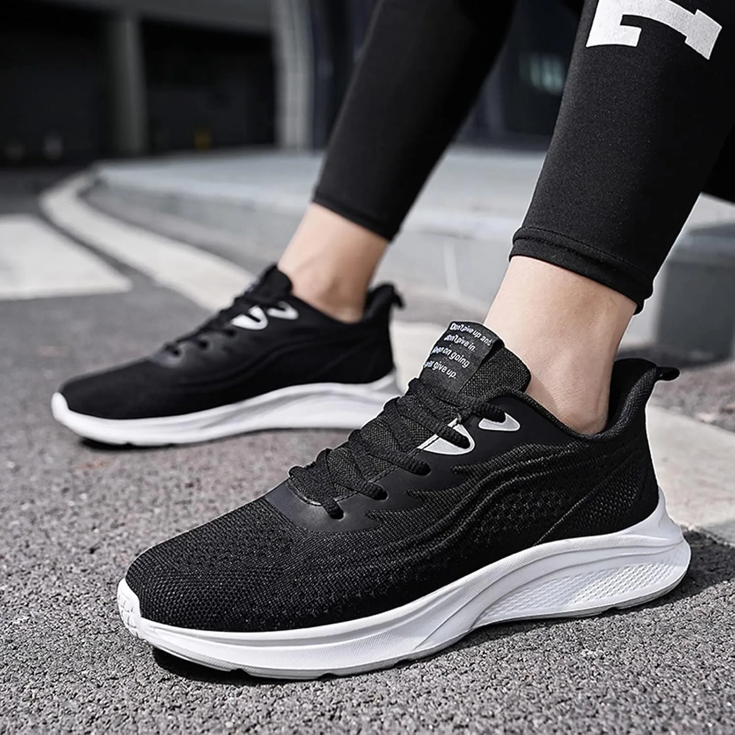 Mens Breathable Slip on Dress Shoes Comfortable Breathable Lightweight Tennis Shoe Elastic Fly Woven Mesh Shoes