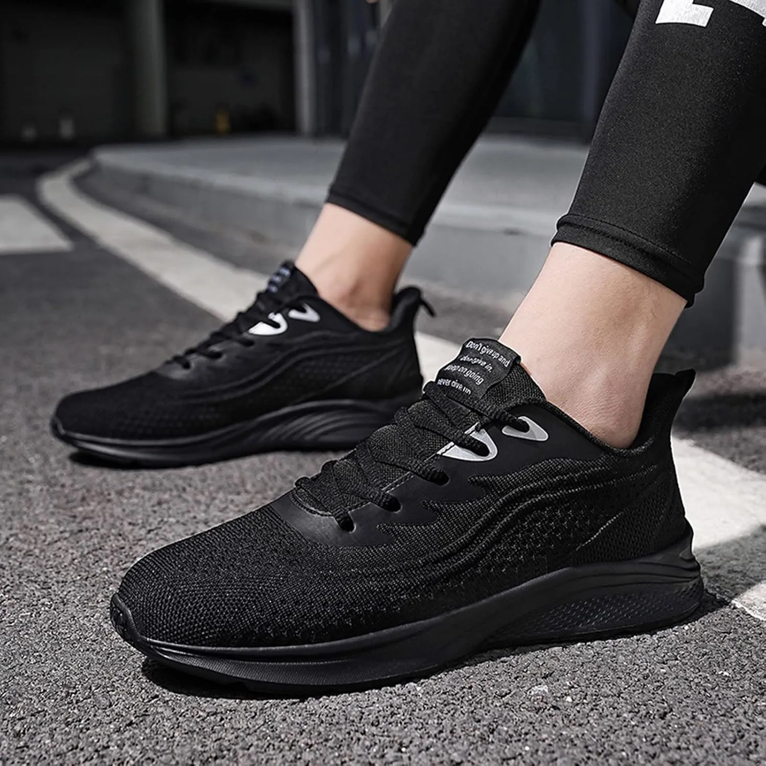 Mens Breathable Slip on Dress Shoes Comfortable Breathable Lightweight Tennis Shoe Elastic Fly Woven Mesh Shoes