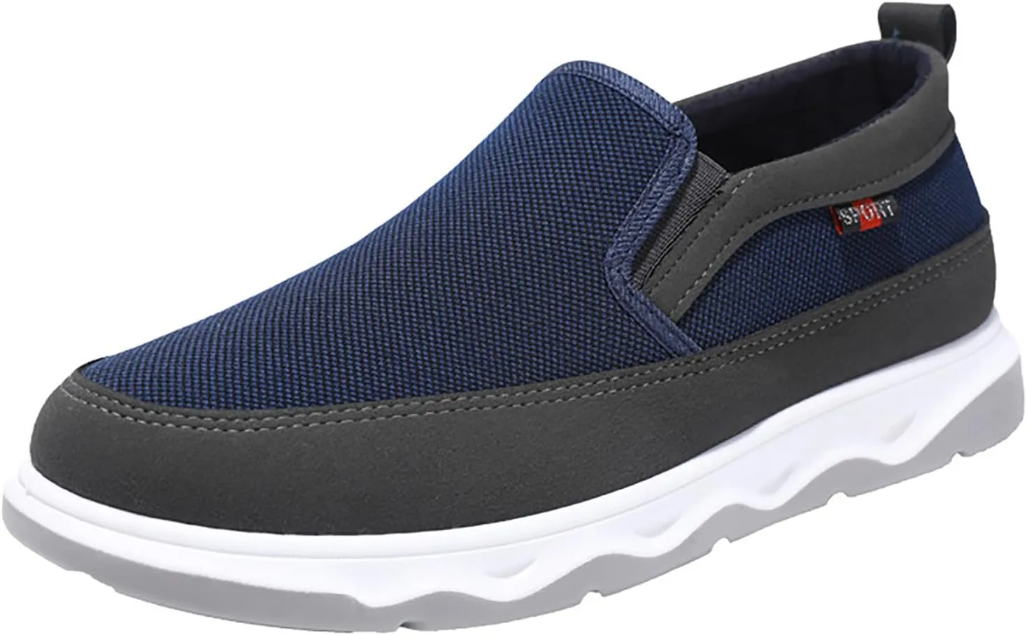 Men's Canvas Shoes Sports Casual Korean Version of The Trend of Fashion Breathable Slip On Casual Slip on Mens Shoes