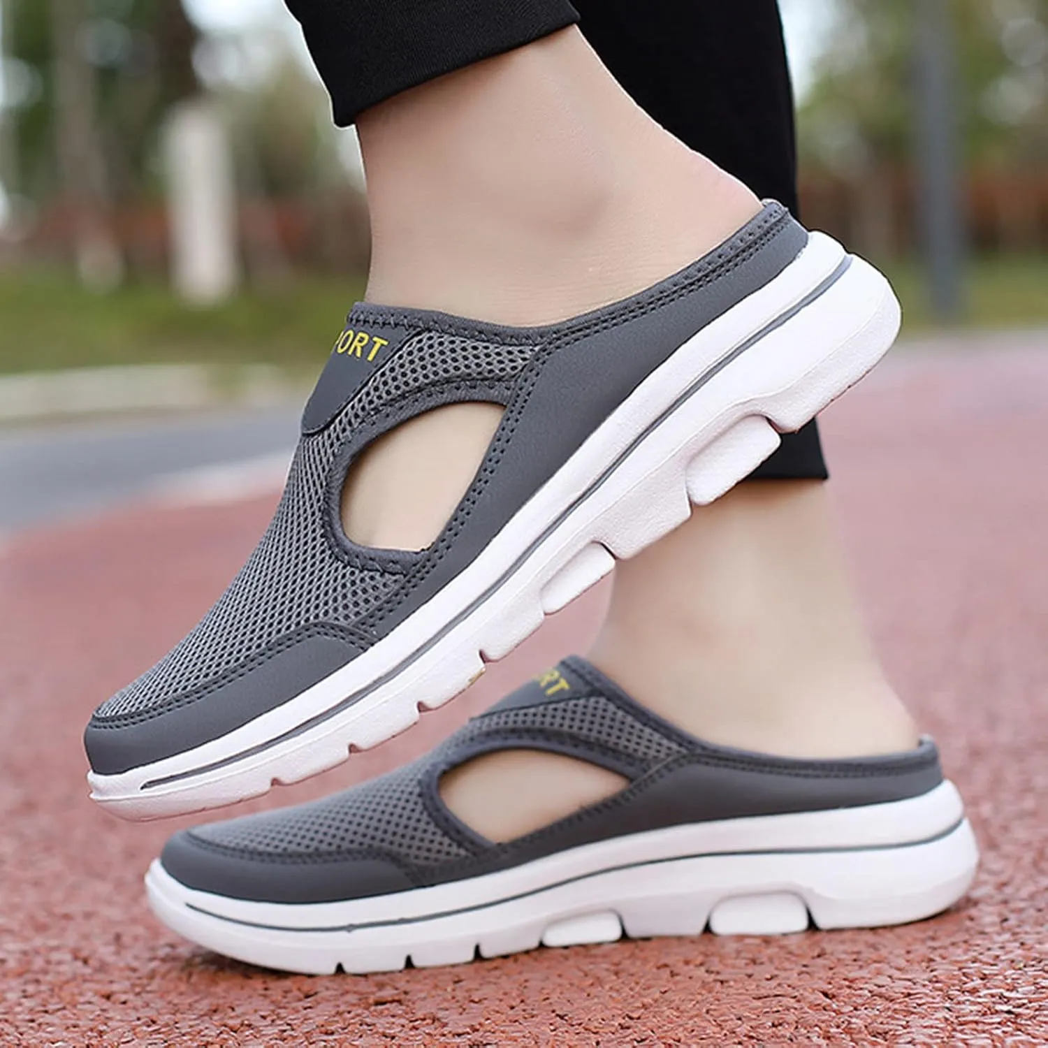 Men's Casual Shoe Men Sports Shoes Simple Solid Color Fashion Summer New Pattern Mesh Breathable Comfortable Flat Bottom