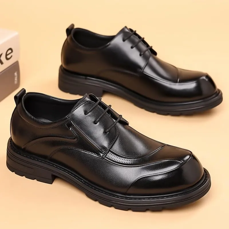Mens Classic Lace-up Formal Oxfords Office Working Derby Shoes