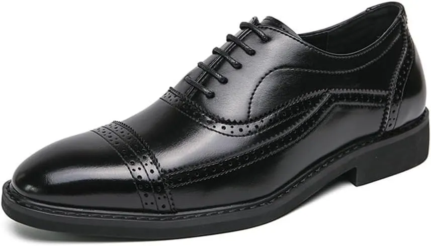 Men's Classic Leather Dress Shoes Classic Leather Comfortable Leather Business Oxford Dress Shoes