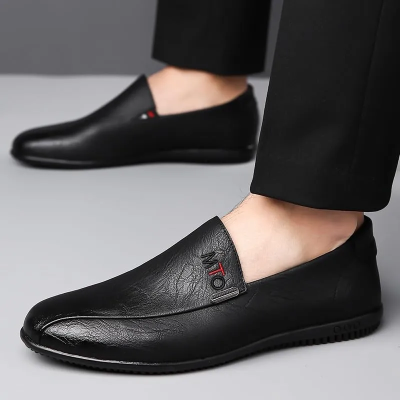 Men's Classic Oxford Dress Shoes for Formal Events & Business Professional Attire with Slip-Resistant Rubber Sole & Cushioned Memory Foam Insole (Black/Brown)