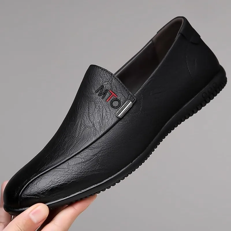 Men's Classic Oxford Dress Shoes for Formal Events & Business Professional Attire with Slip-Resistant Rubber Sole & Cushioned Memory Foam Insole (Black/Brown)