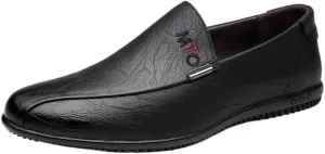 Men's Classic Oxford Dress Shoes for Formal Events & Business Professional Attire with Slip-Resistant Rubber Sole & Cushioned Memory Foam Insole (Black/Brown)