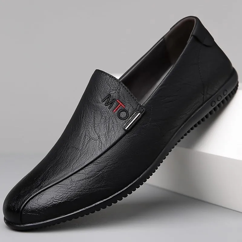 Men's Classic Oxford Dress Shoes for Formal Events & Business Professional Attire with Slip-Resistant Rubber Sole & Cushioned Memory Foam Insole (Black/Brown)