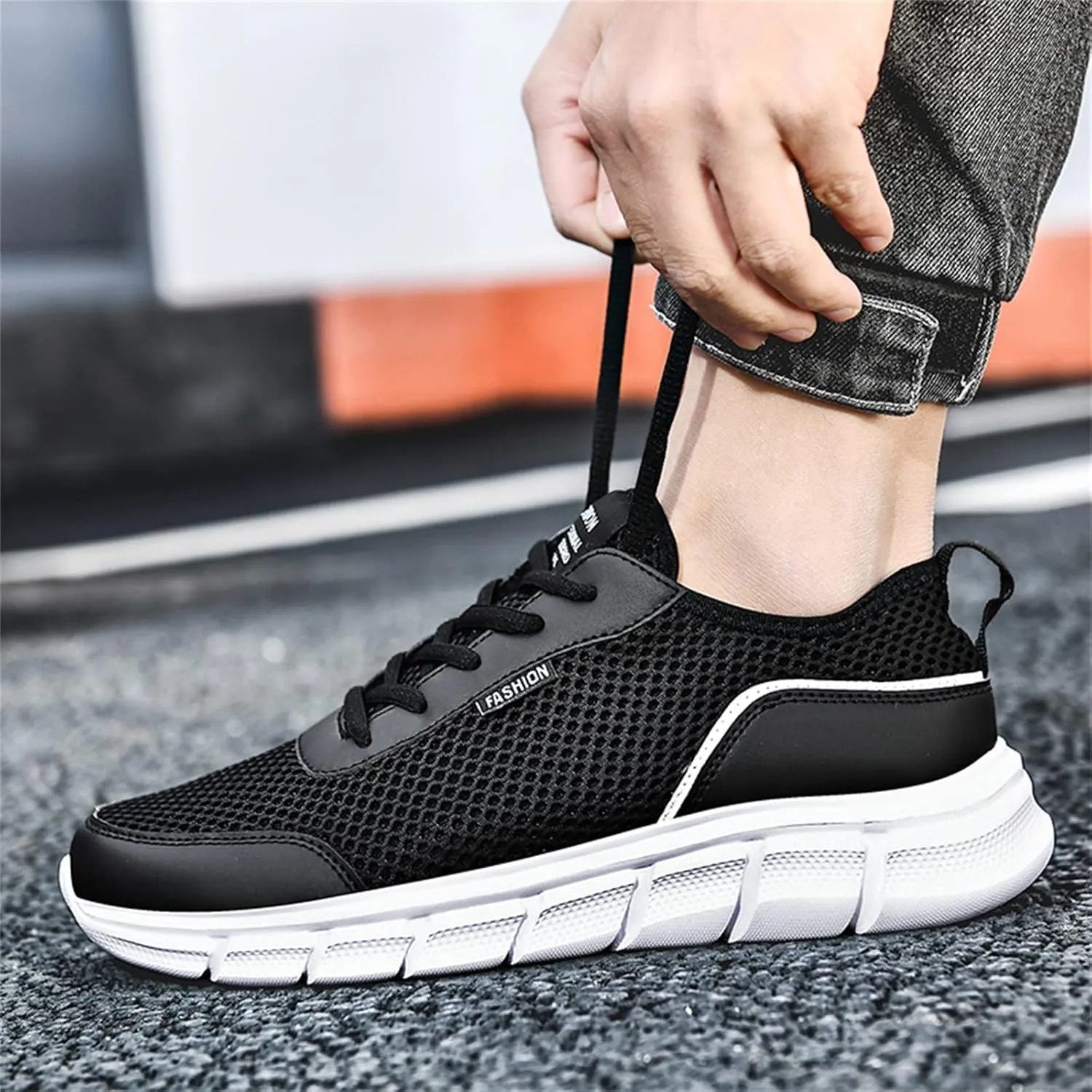 Men's Comfortable Stretch Workout Shoes Comfortable Lightweight Casual Walking Shoe Men's Business Casual Shoes