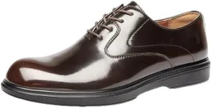 Men's Contemporary Business Casual Oxfords Genuine Leather Dress Shoes with Air-Cooled Comfort System
