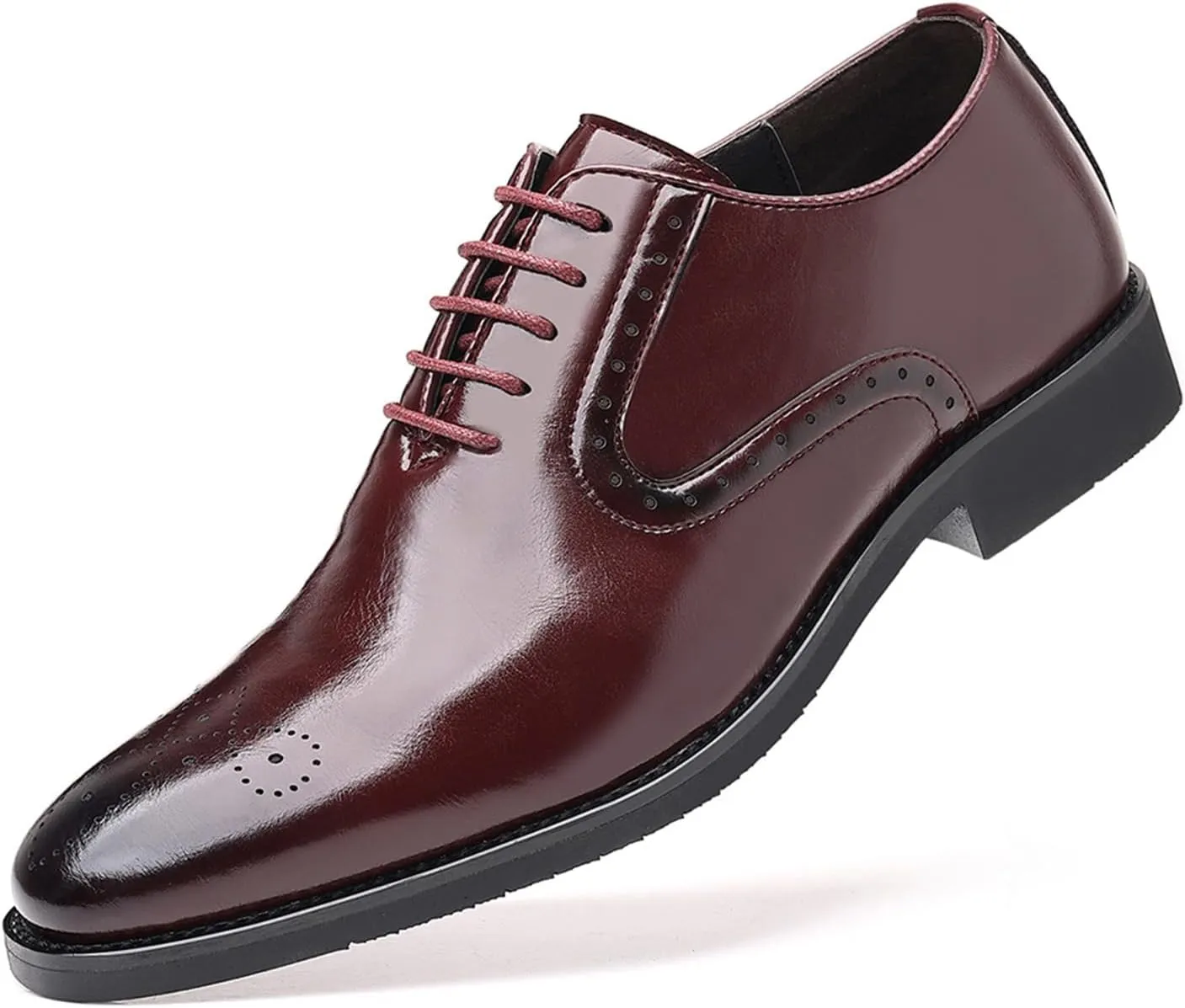 Men's Dress Oxfords Shoes Non-Slip Brogues Classic Bussiness Oxford Derby Shoes for Men