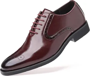 Men's Dress Oxfords Shoes Non-Slip Brogues Classic Bussiness Oxford Derby Shoes for Men
